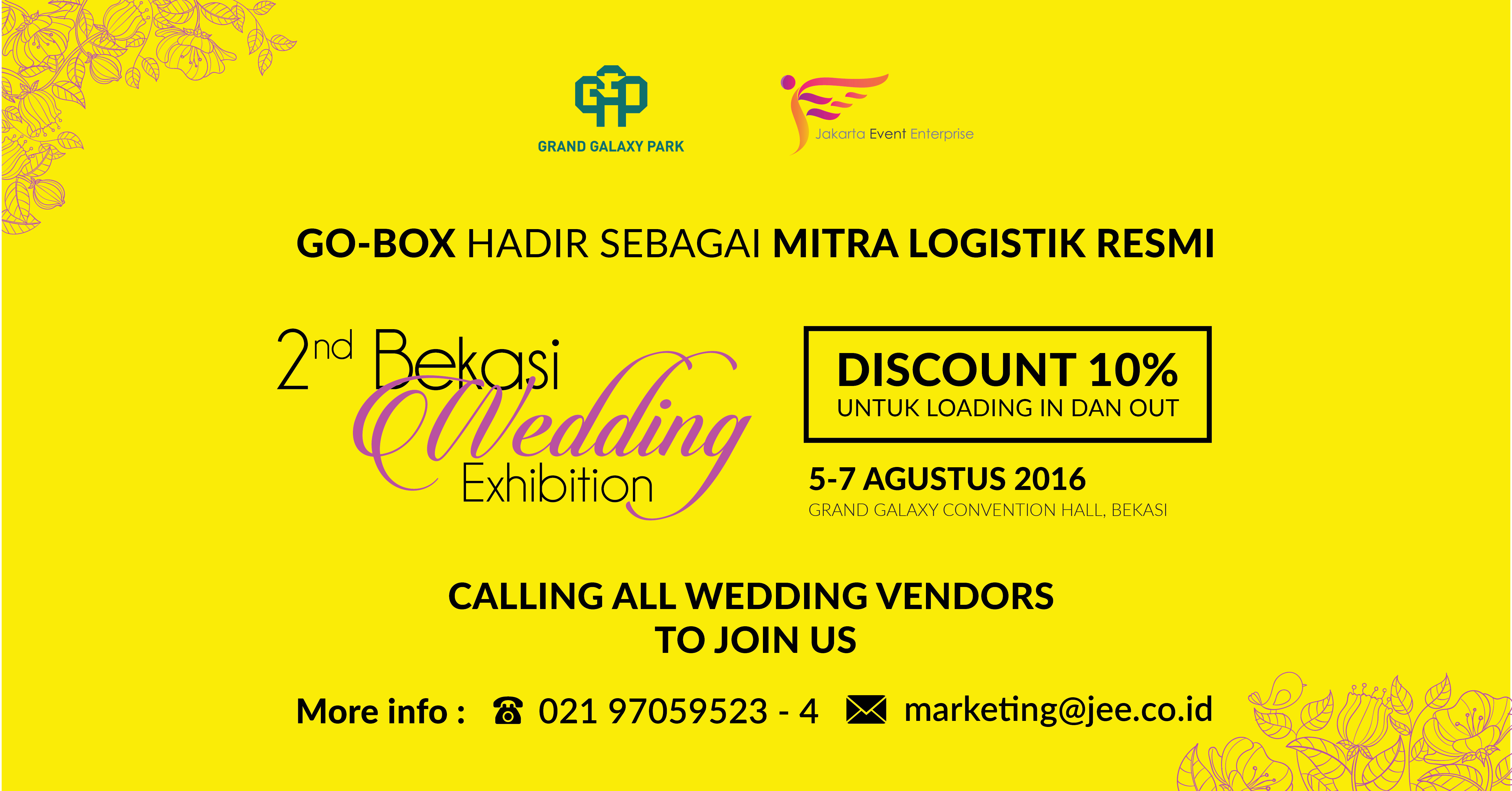 Pameran di 2nd Bekasi Wedding Exhibition Lebih Mudah Dengan GO-BOX